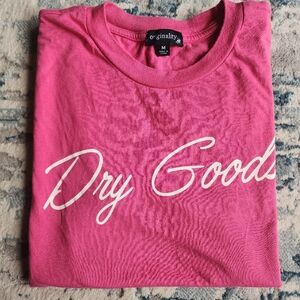 Dry Goods Pink Graphic T-Shirt Size M